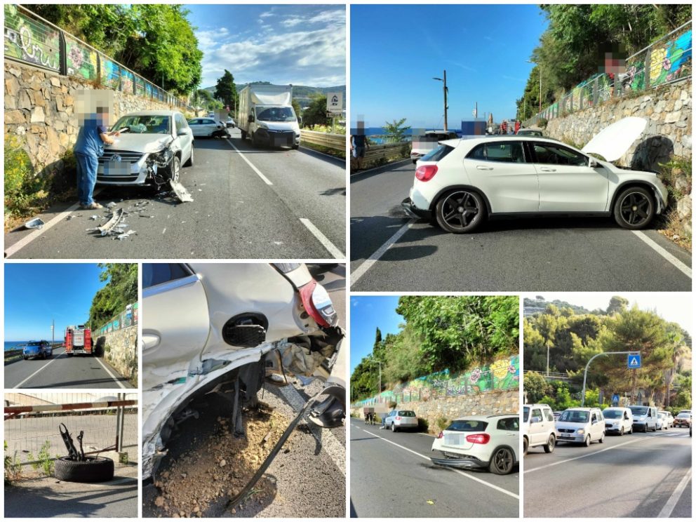 San Lorenzo Al Mare Violento Scontro Tra Due Auto Sull Aurelia Due