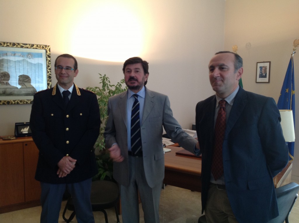 Da sinistra: Saverio Arricó, Pasquale Zazzaro e Giuseppe Maggese