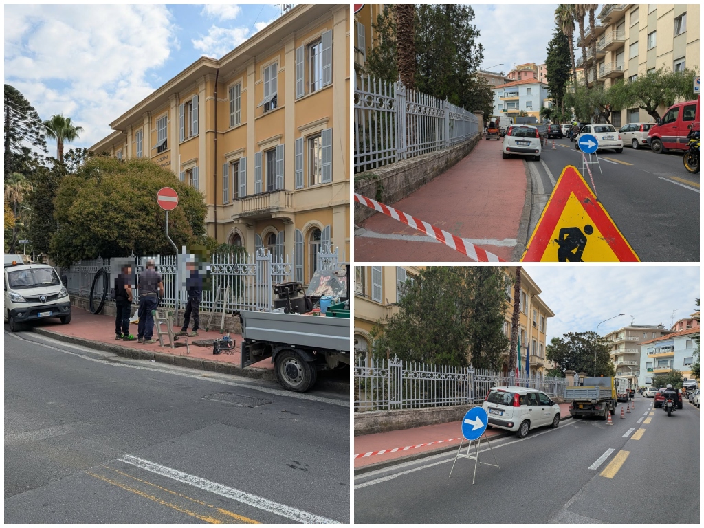 Guasto acquedotto Imperia viale Matteotti